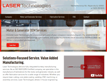Tablet Screenshot of lasertechnologiesinc.com